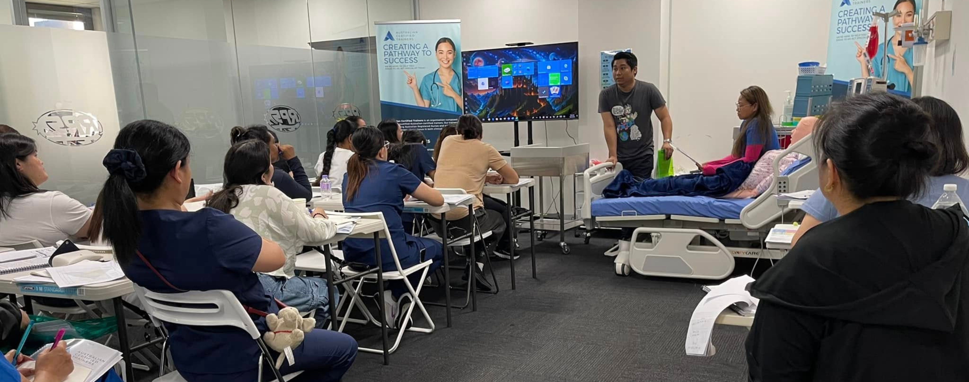 A young couple being shown around a wedding venue